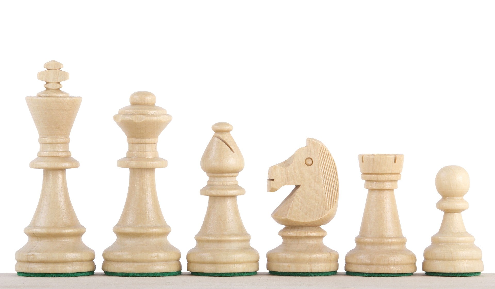 Les pièces d'échecs en bois STAUNTON de taille 6 dans un poly-sac - cf0904fee39c936dc21f1115eb227a1e