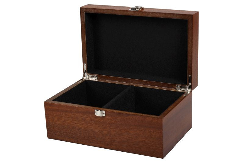 Boîte de rangement Luxe en bois de noyer pour pièces d'échecs de taille 4,00'' - Boîte de rangement Luxe en bois de noyer pour pièces d'échecs de taille 4,00''