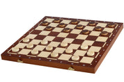 Jeu d'Echecs  de Tornoi + Dames + Backgammon en bois de charme, de taille 4 (40,5 x 40,5cm) - Ensemble comprenant trois jeux pour deux joueurs