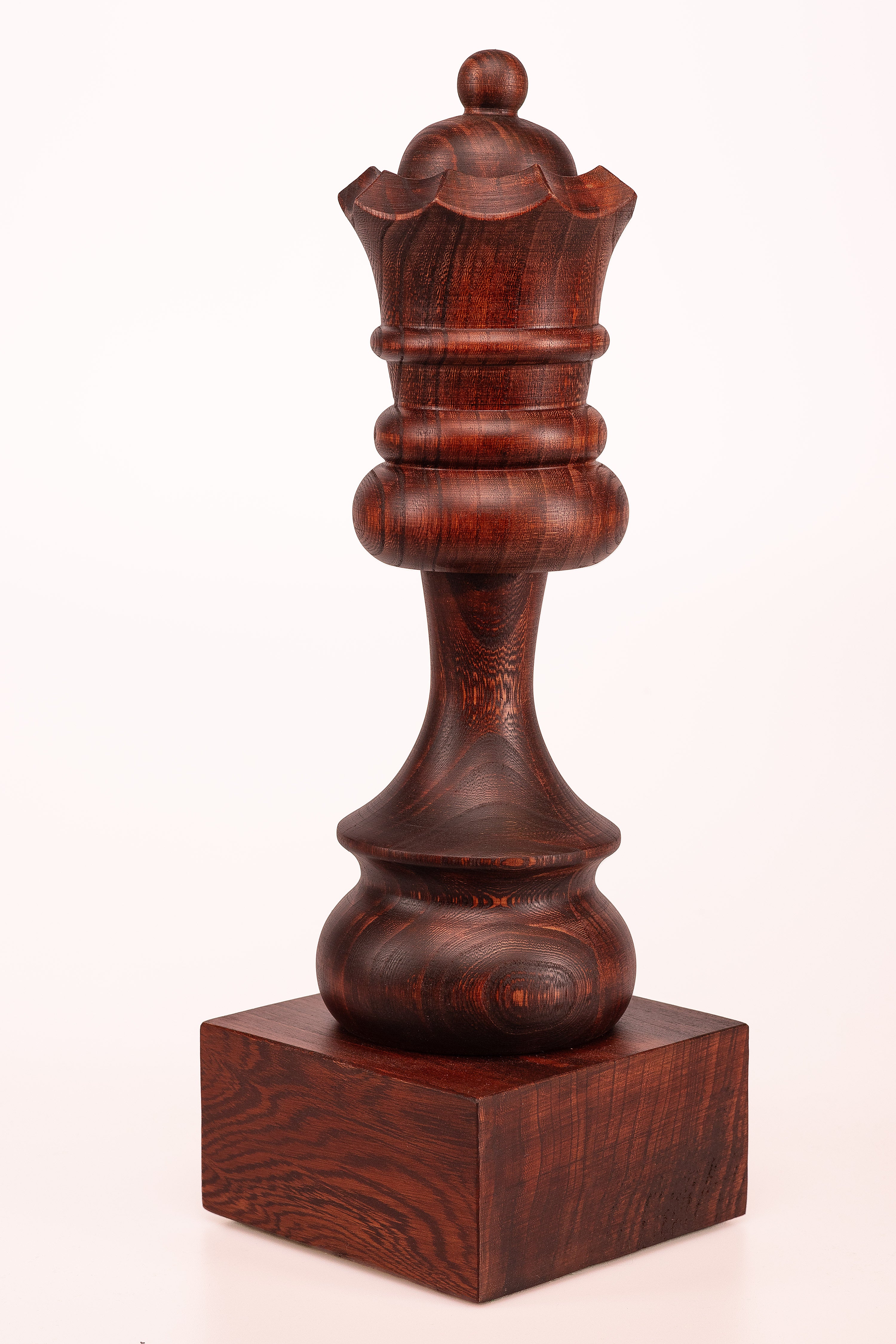 Trophée d'échecs - Dame noire en bois 35cm - Trophée d'échecs - Dame noire en bois 35cm