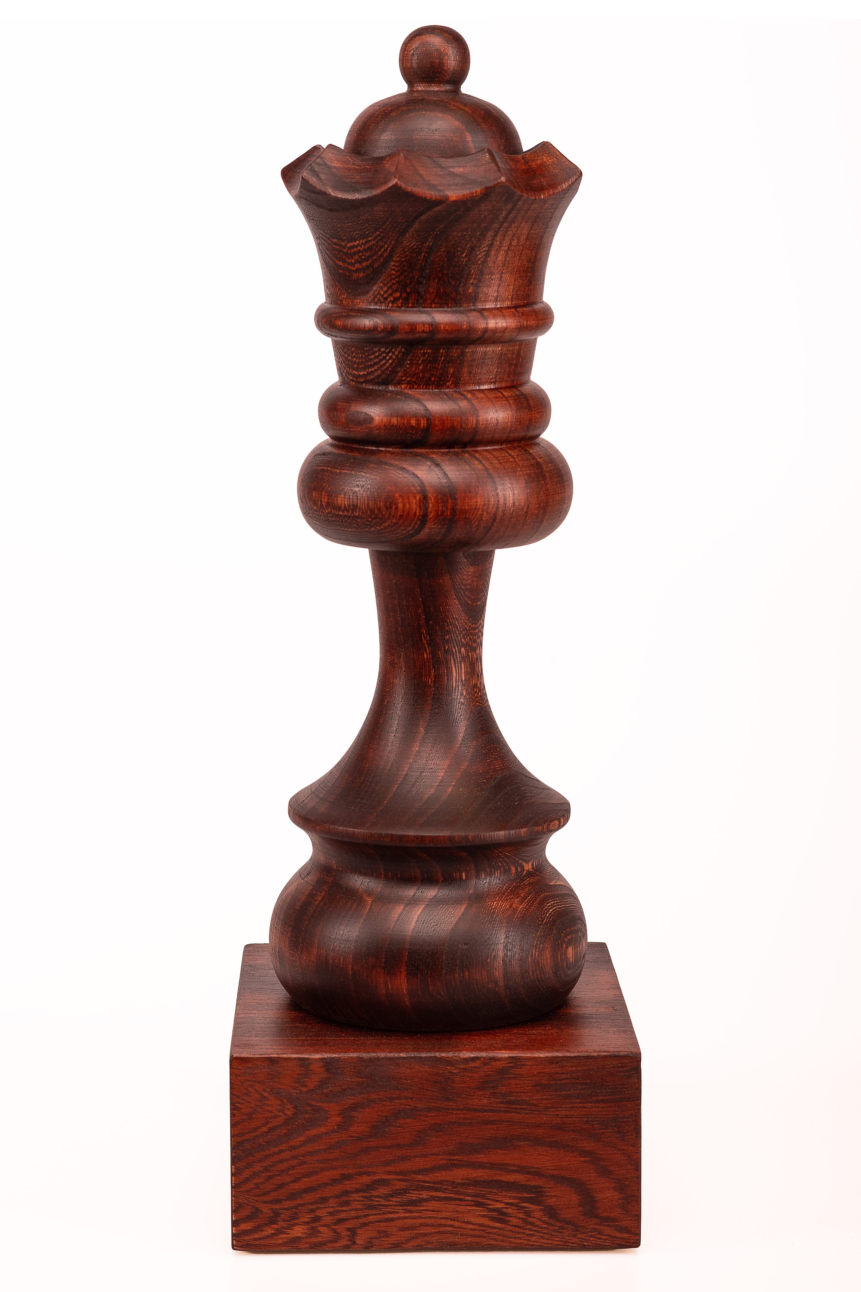 Trophée d'échecs - Dame noire en bois 35cm - Trophée d'échecs - Dame noire en bois 35cm