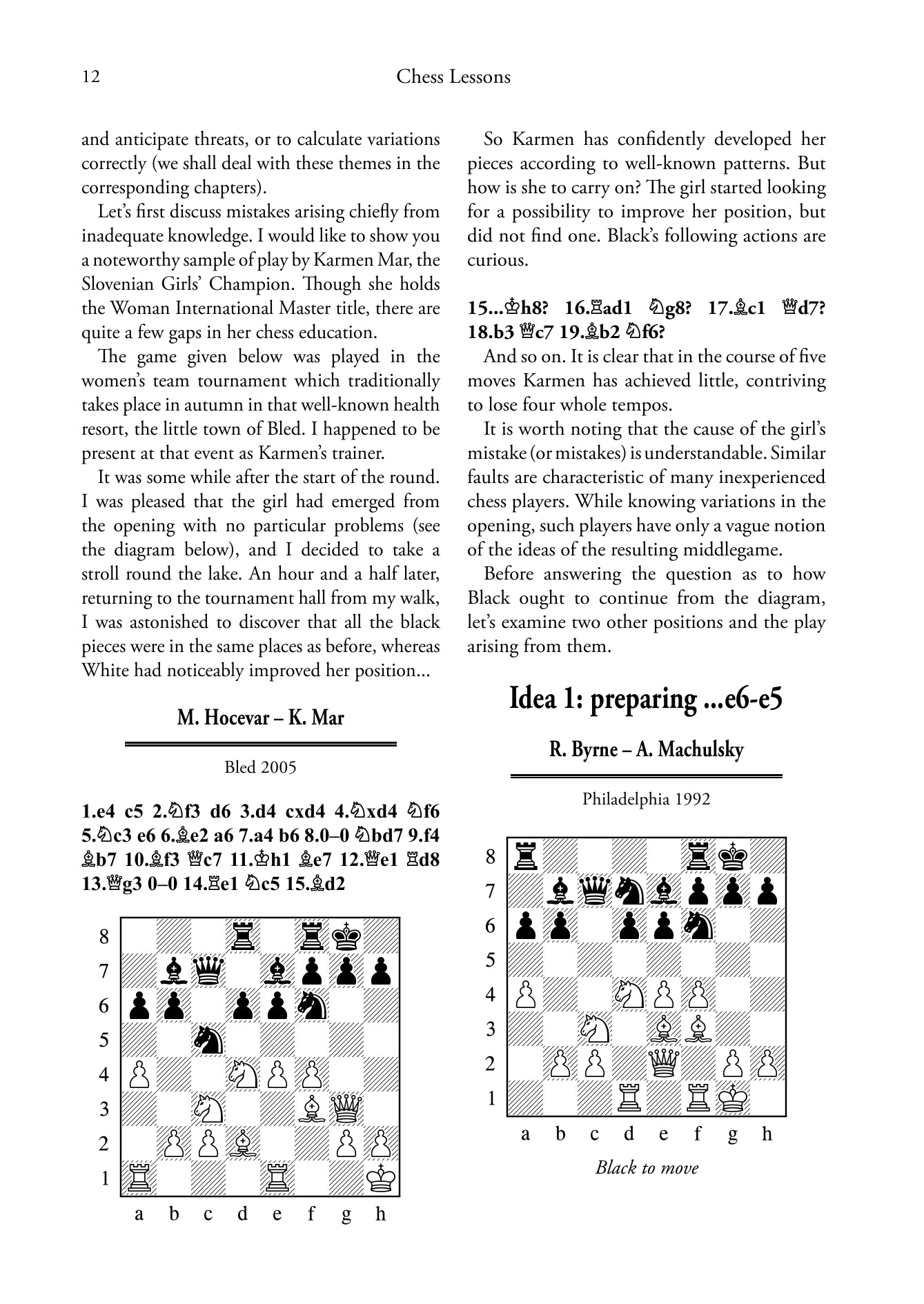 Chess Lessons by Vladimir Popov (twarda okładka) - Chess Lessons by Vladimir Popov (twarda okładka)