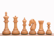 Pièces d'échecs Colombian en bois d'acacia et de buis - Taille 3,75''