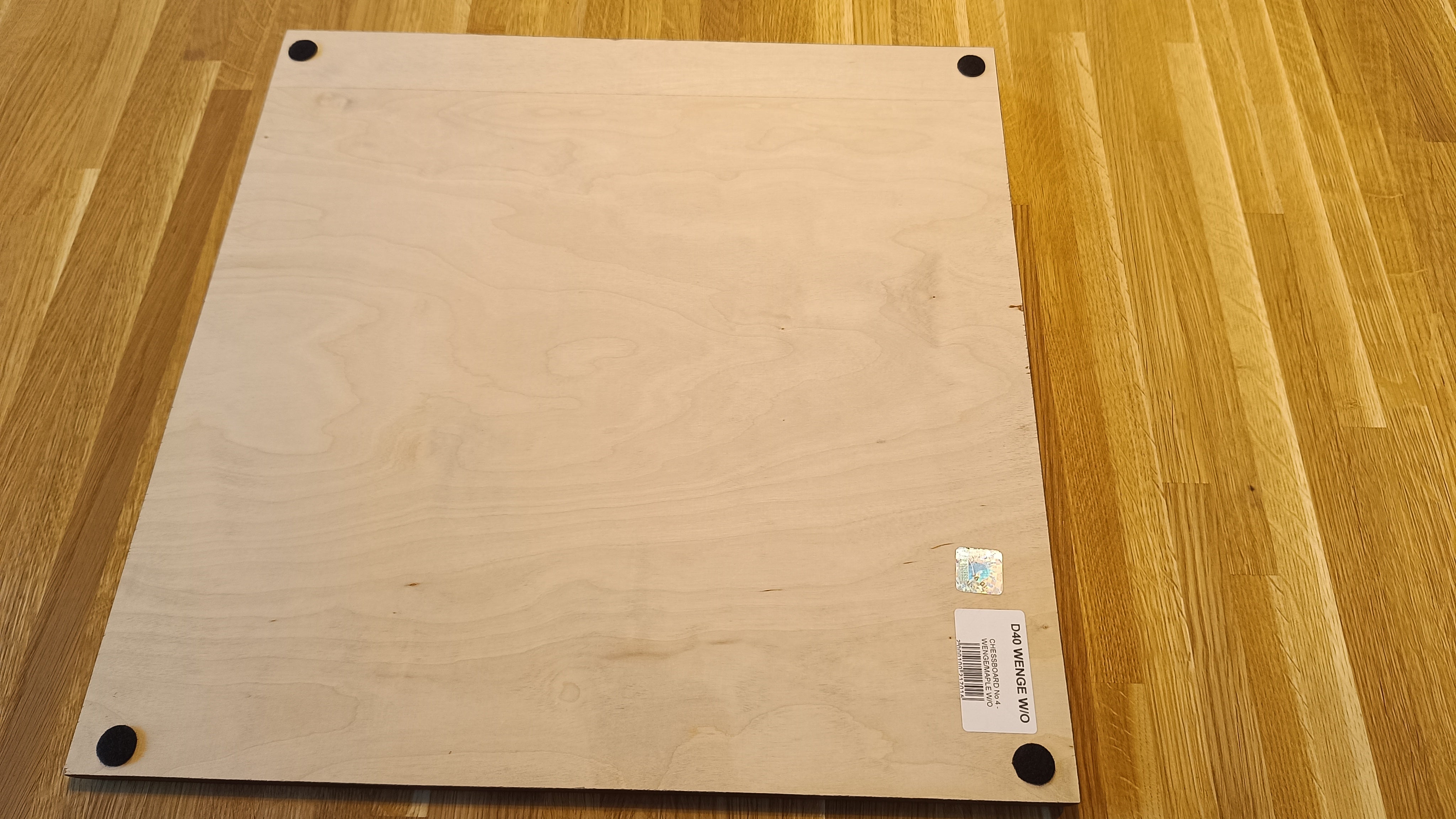 Chessboard No 4 - (without coordinates) wenge/maple - Chessboard No 4 - (without coordinates) wenge/maple