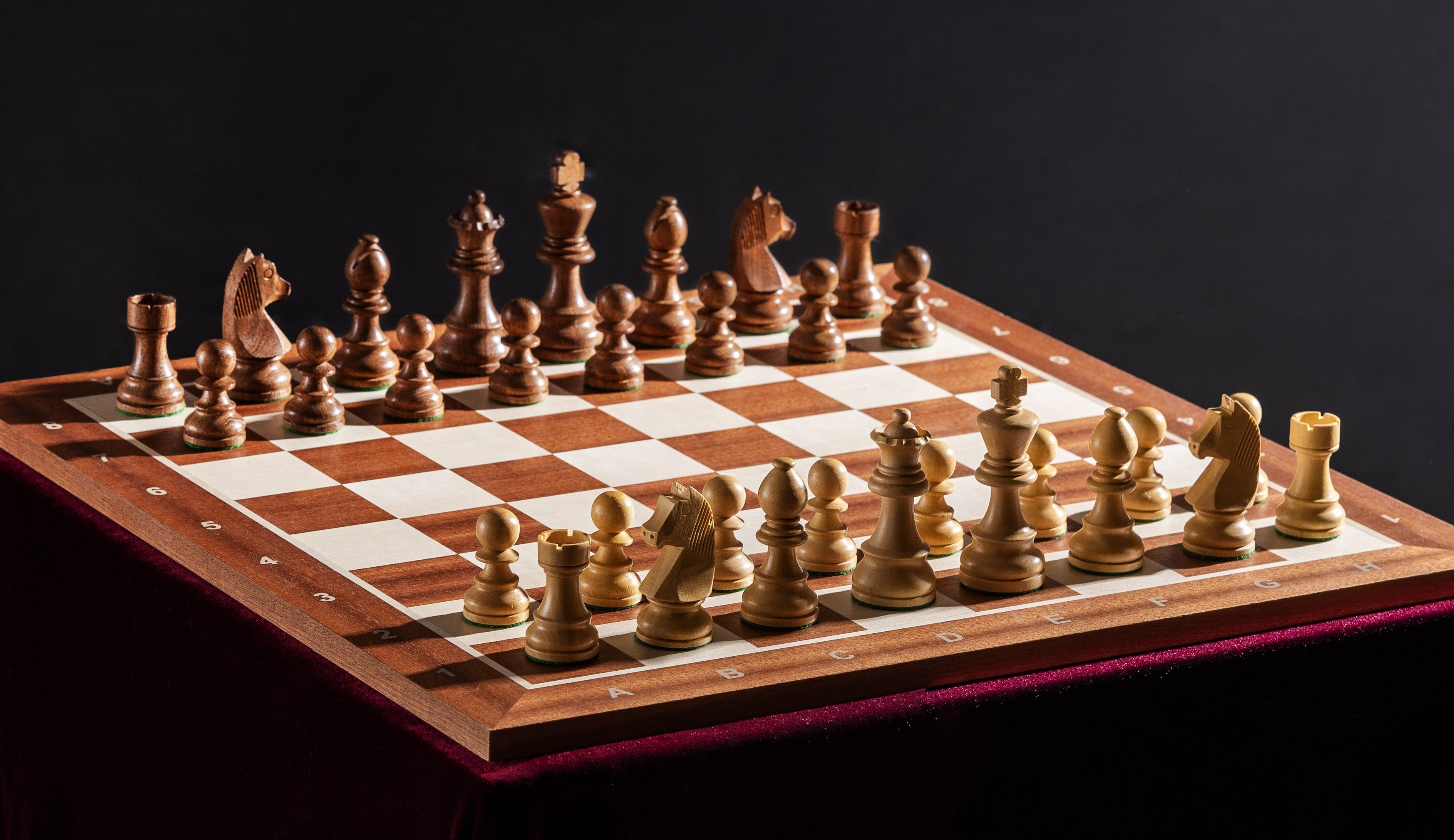 Tournament chess set No. 5 - 50mm board + German Knight 3.5" pieces - 9d9ca21765e062088b6b1bd6c08951ed