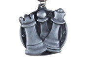 Medal szachowy okrągły - srebrny