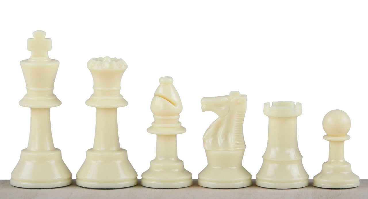 Staunton chess pieces No. 3, white/black (king 64 mm) - Staunton chess pieces No. 3, white/black (king 64 mm)