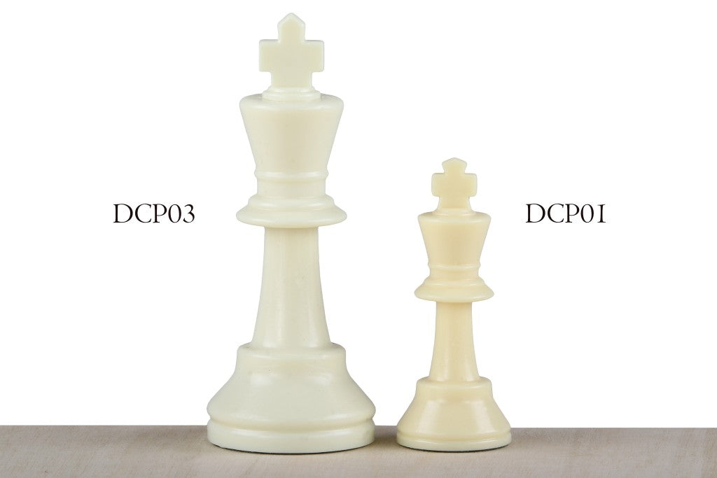 Staunton chess pieces No. 3, white/black (king 64 mm) - Staunton chess pieces No. 3, white/black (king 64 mm)