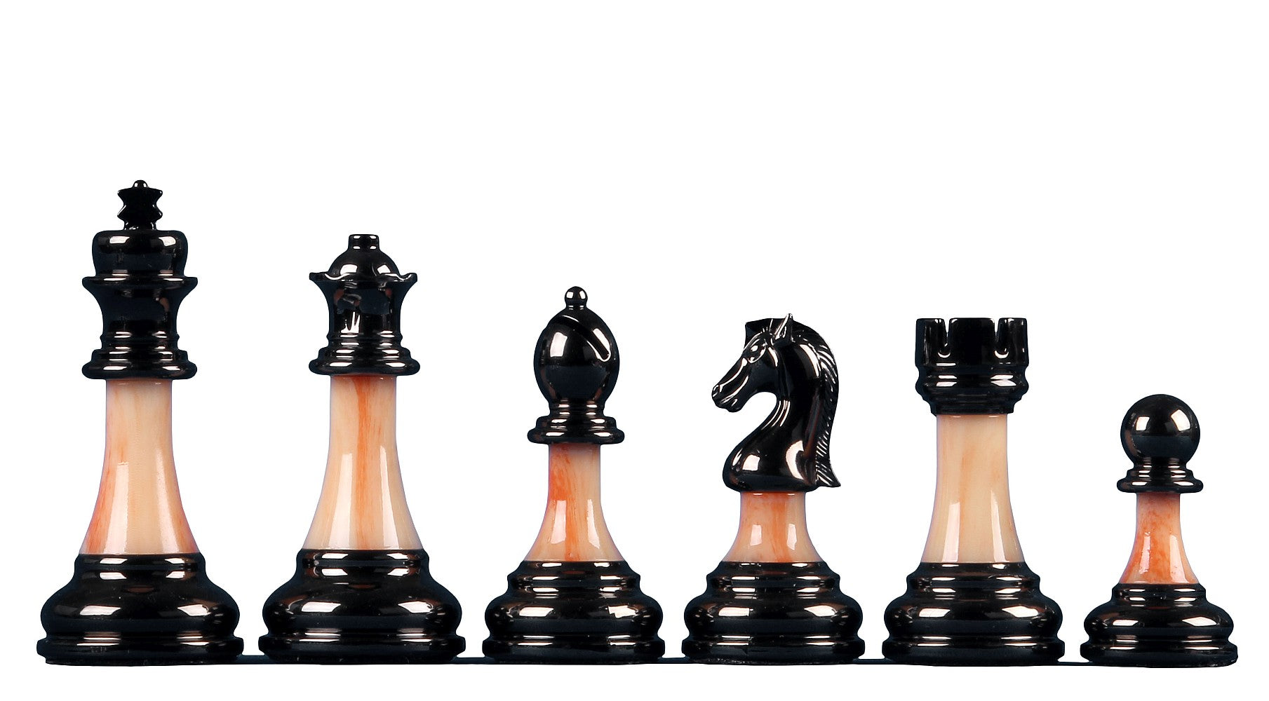 Metallisierte 3,5 Zoll Schachfiguren mit 'Stein'-Schaft - schwer - 34c5b681f1dd92c5aeea5ecd0cd40a3e