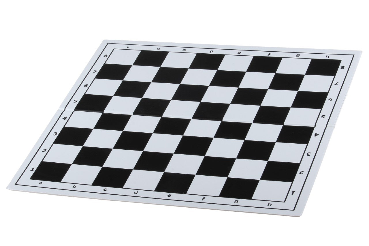 Scacchiera pieghevole in plastica 4, bianca e nera - Scacchiera pieghevole in plastica 4, bianca e nera