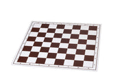 Plastic chessboard, foldable, white/brown