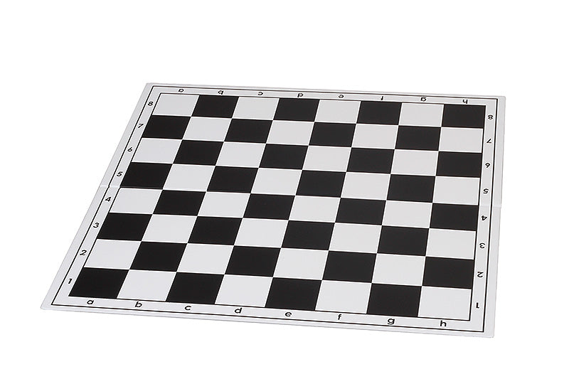 Plastic chess board, foldable, white/brown - Plastic chess board, foldable, white/brown