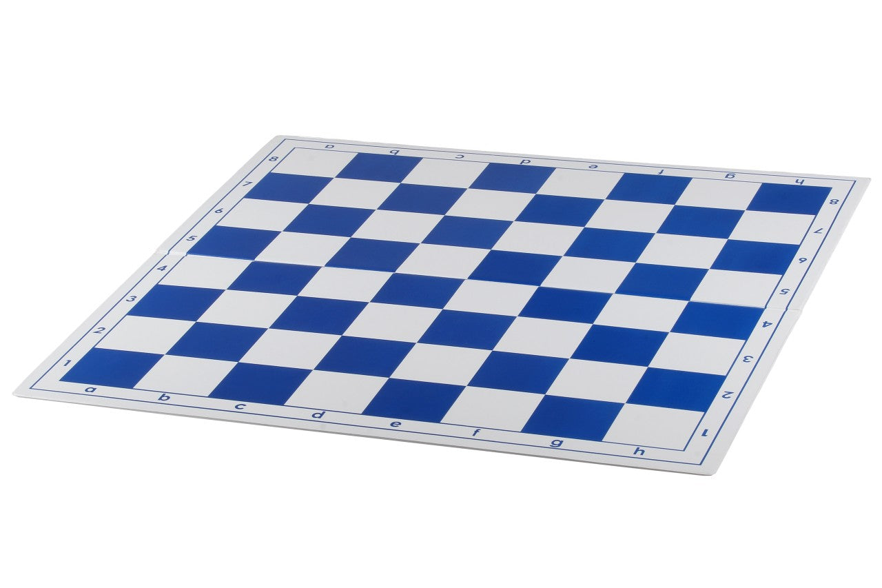 Scacchiera pieghevole in plastica 4+, bianca e blu - Scacchiera pieghevole in plastica 4+, bianca e blu
