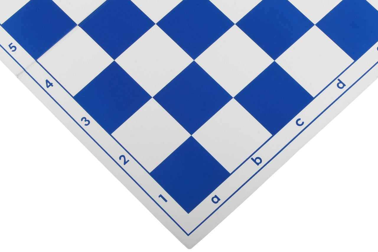 Plastic chessboard, foldable, white/blue - Plastic chessboard, foldable, white/blue
