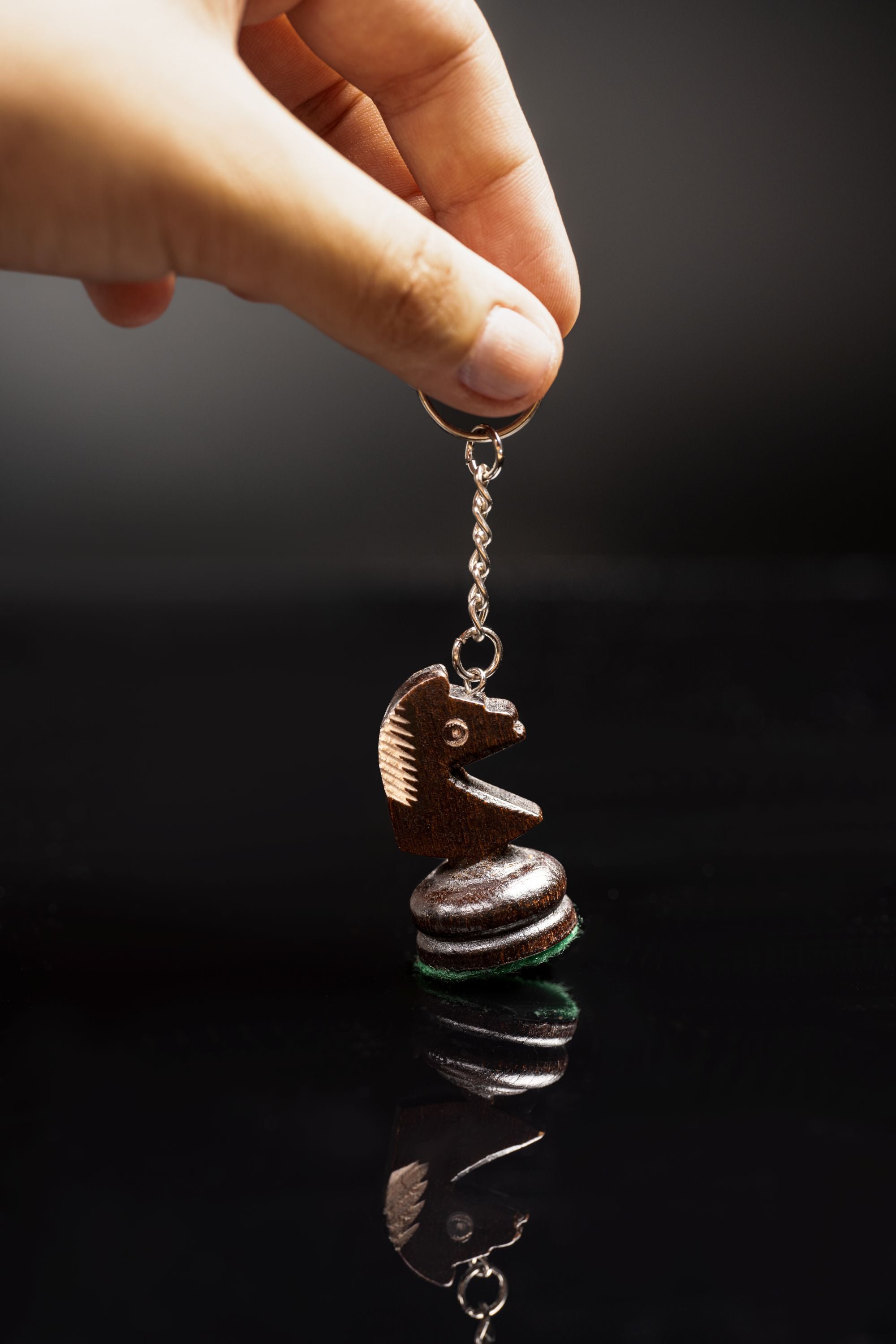 Black KNIGHT key ring - Black KNIGHT key ring