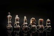 Porte clé - Pion noir / Pièce d'échecs en bois teinté en noir