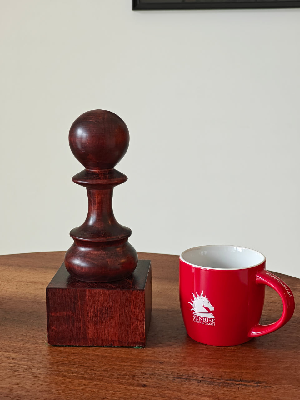Schachbecher aus Holz - Schwarzer Bauer - ca9404e6bda6e36defa6e8dc596a34af