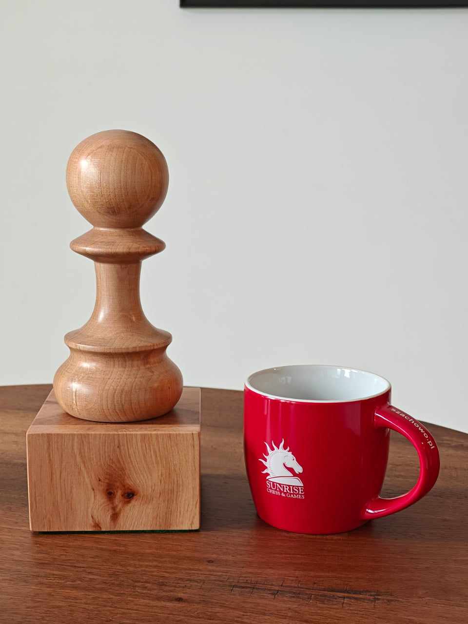 Schachbecher aus Holz - Weißer Bauer - fb330bbb073fff511fbdea81acd84bfb