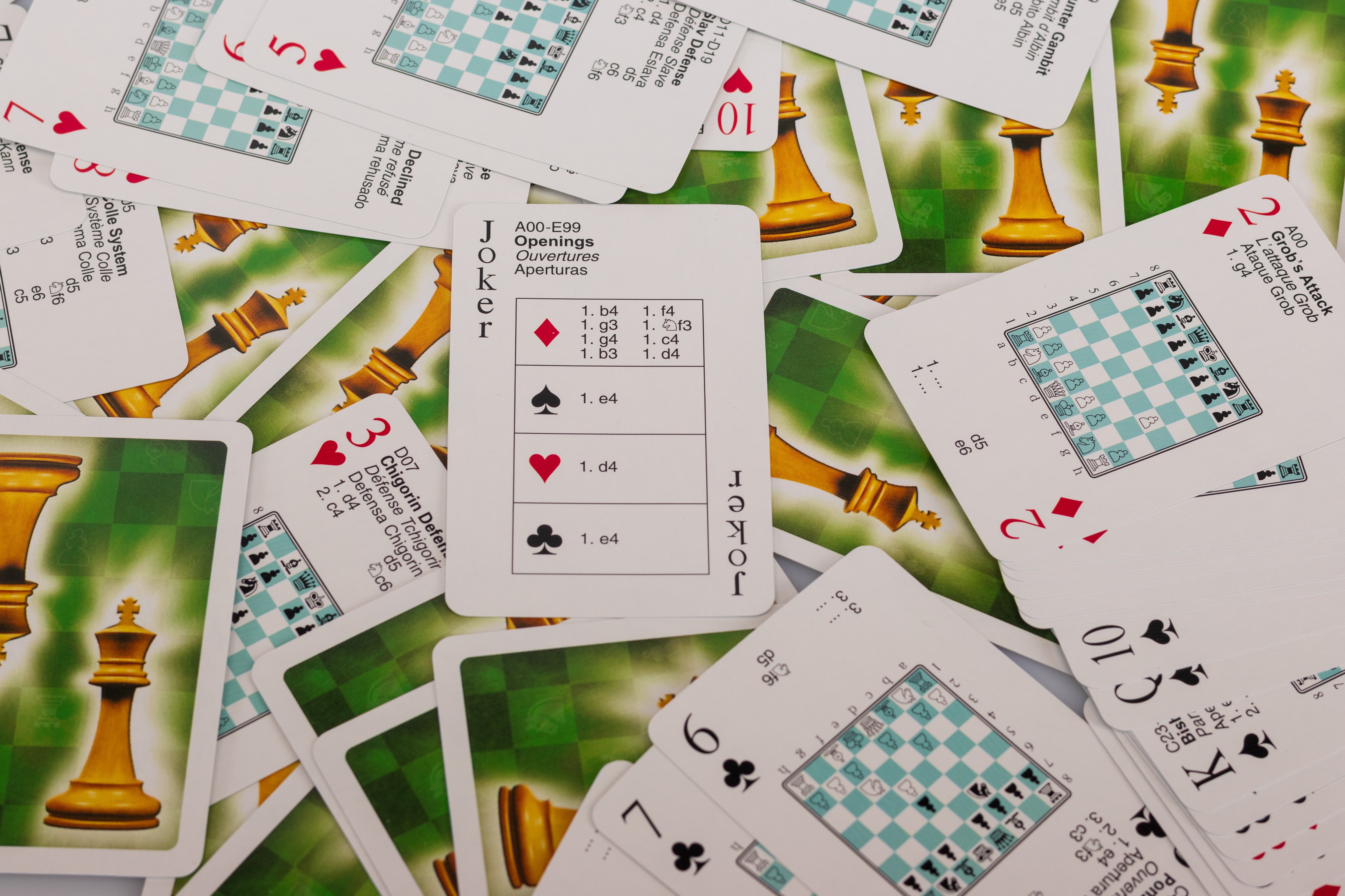 Carte da gioco degli scacchi: scoprite i debutti più popolari! - Carte da gioco degli scacchi: scoprite i debutti più popolari!