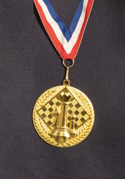 Złoty medal szachowy - okrągły