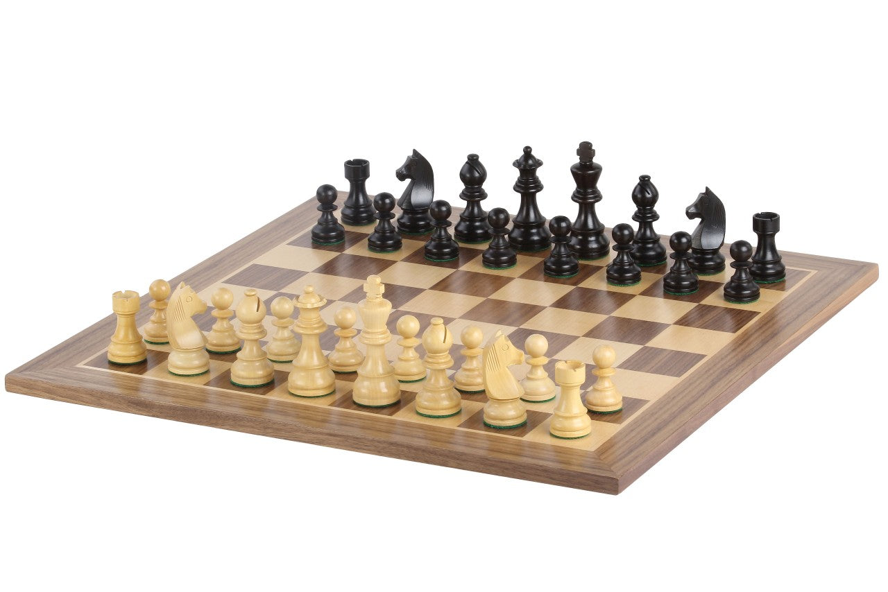 Tournament chess set No. 6 - 58mm board + German Knight 3.75" pieces - f49c3307fd60ba6d2b71b2f6fcac1e36