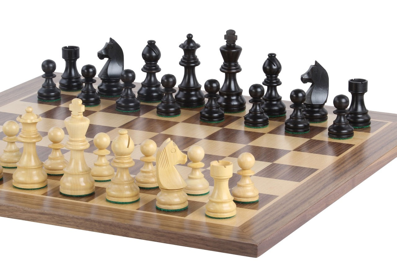 Tournament chess set No. 6 - 58mm board + German Knight 3.75" pieces - 70eeefc35a00cef69a239c34e2d7f9b0