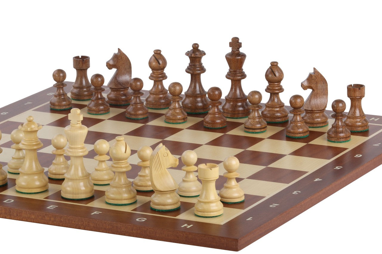 Tournament chess set No. 5 - 50mm board + German Knight 3.5" pieces - c13005c51b97145f106d0013235c9f85