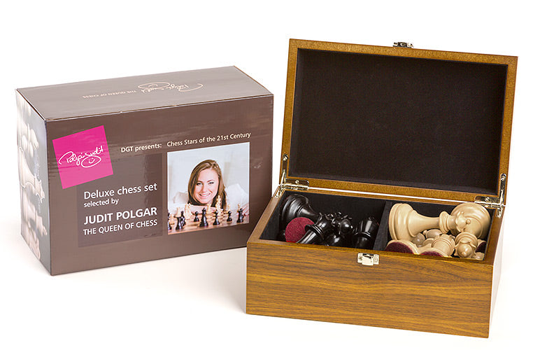 Judit Polgar Deluxe-Schachfiguren Nr. 6 - 3,75" in Holzkiste - da8d5ec1cfe240a8d87a28bd2b3836fe
