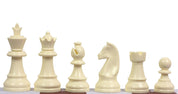 Pièces d'échecs en plastique Staunton, blanches et noires de taille 4+ (roi 85mm)