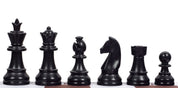 Pièces d'échecs en plastique Staunton, blanches et noires de taille 4+ (roi 85mm)