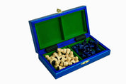 Scacchi scolastici in legno Mini - blu