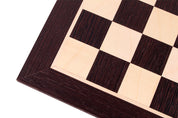 Echiquier en marqueterie de bois de Wengé et Sycomore - échiquier classique de Taille 6