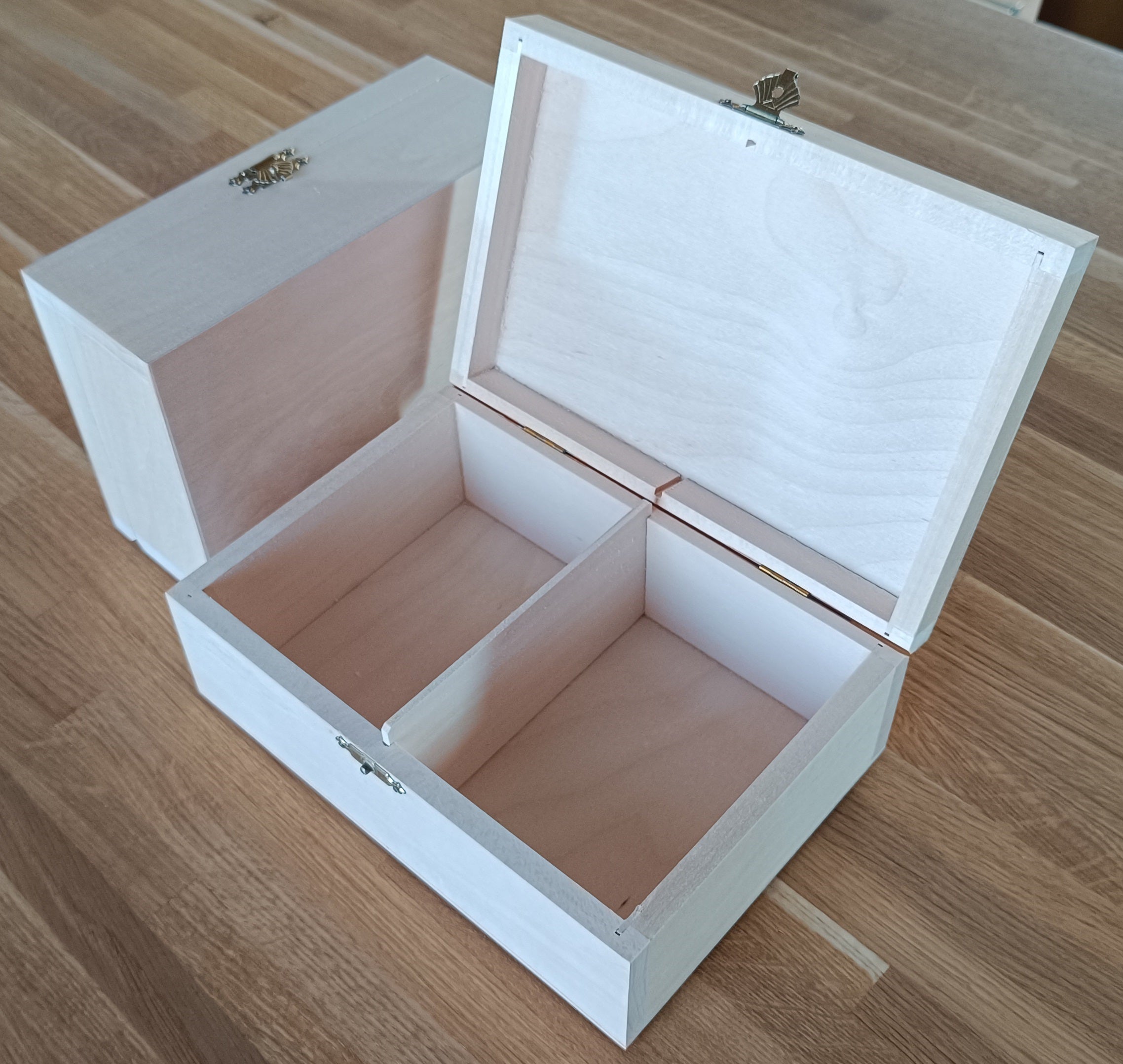Cassetta in legno per riporre le scacchiere Staunton n. 5 (altezza del re 90 mm) - legno grezzo - Cassetta in legno per riporre le scacchiere Staunton n. 5 (altezza del re 90 mm) - legno grezzo
