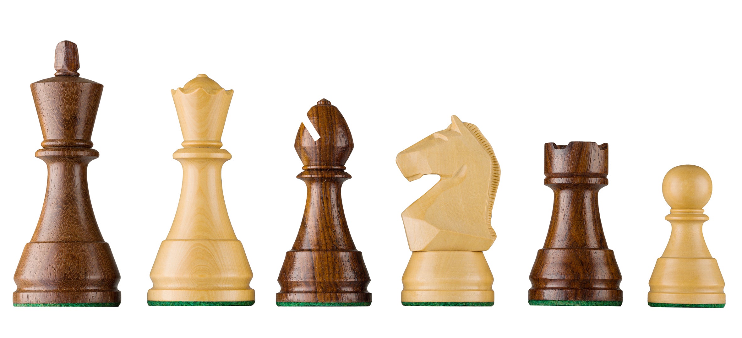 DGT modern wooden chess pieces for electronic boards - additionally weighted - DGT modern wooden chess pieces for electronic boards - additionally weighted