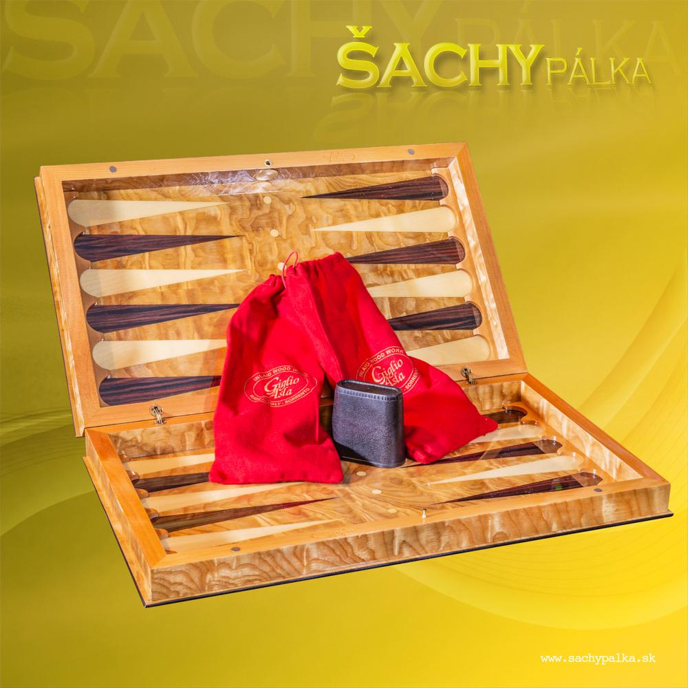 Elegante Backgammon italiano Giglio Asla - Elegante Backgammon italiano Giglio Asla