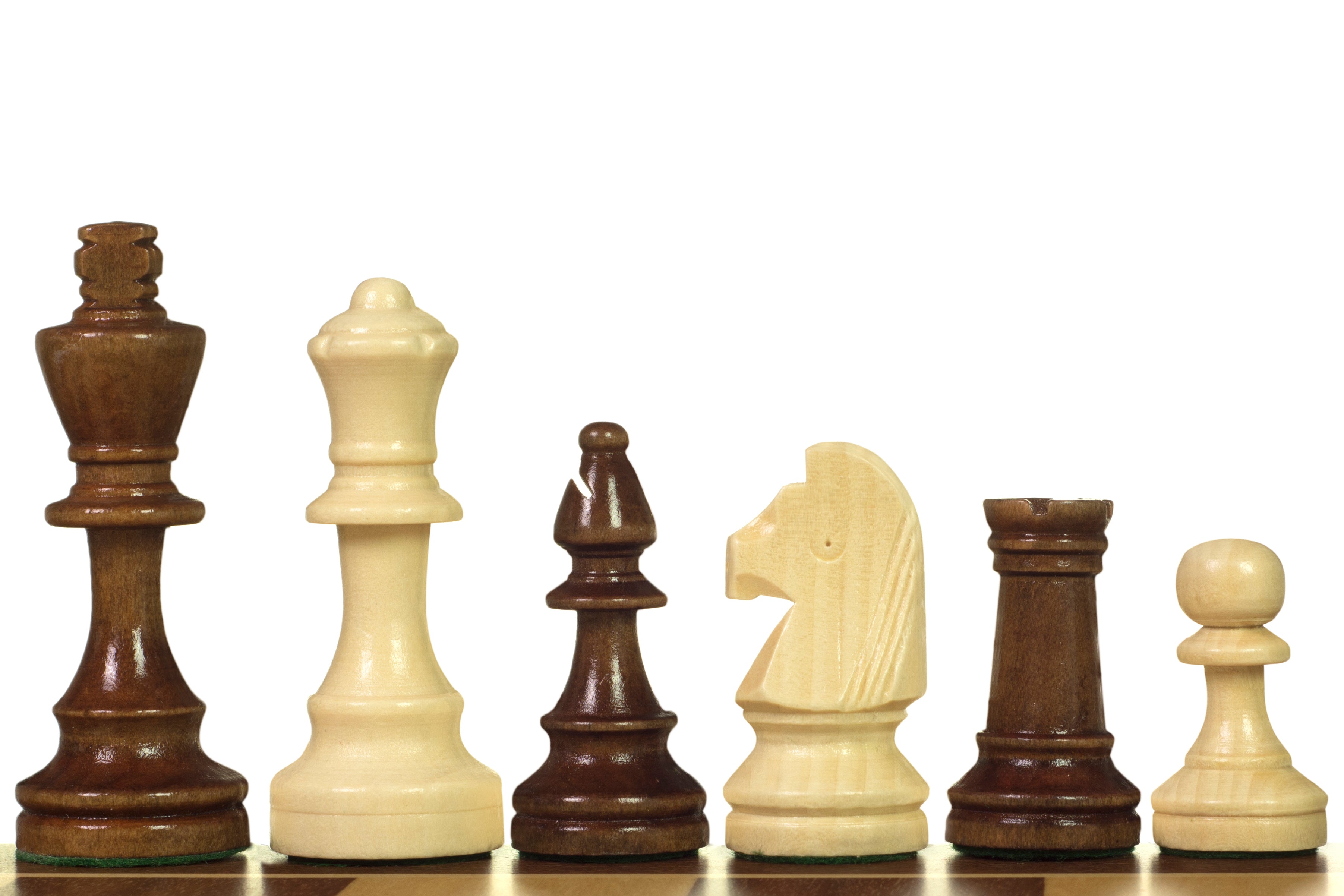 Wooden STAUNTON No 4 chess pieces - Wooden STAUNTON No 4 chess pieces