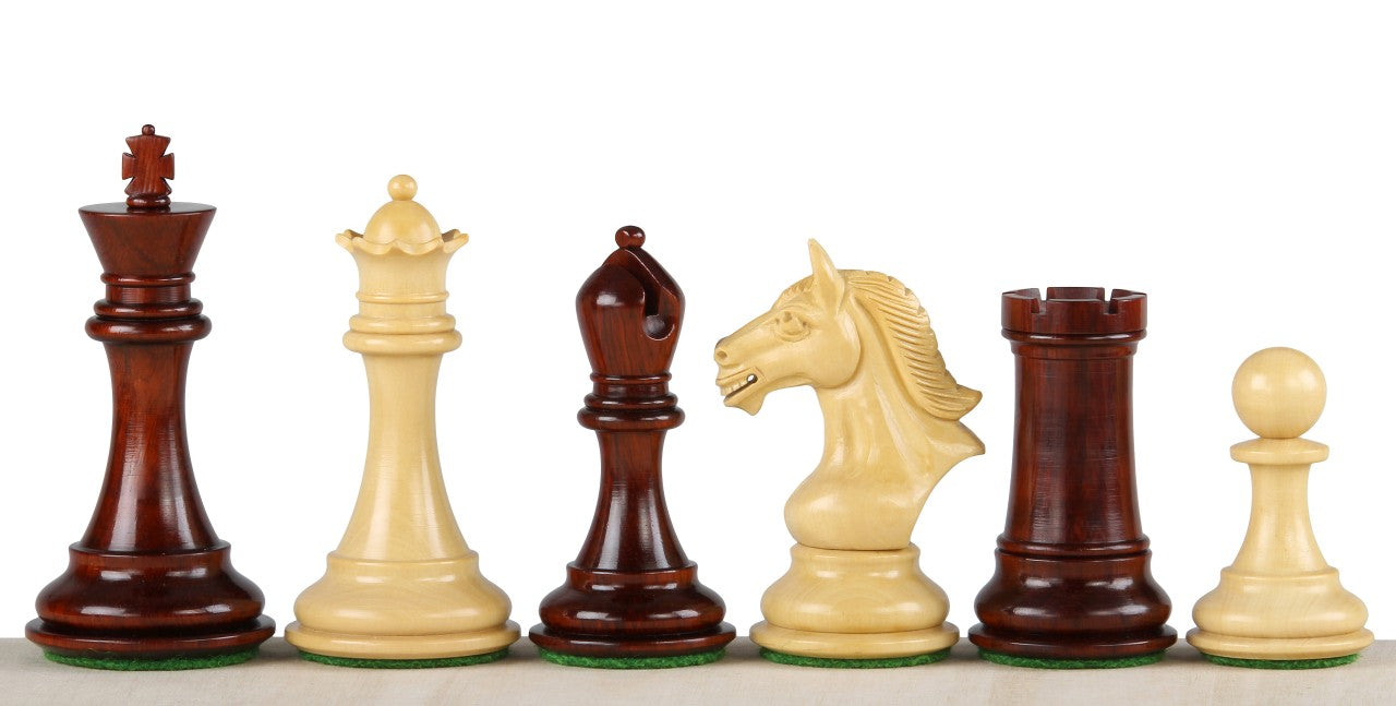 piezas de ajedrez Derby Redwood de 10 cm - piezas de ajedrez Derby Redwood de 10 cm