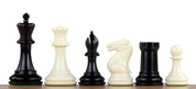 Pièces d'échecs plastique plombées et feutrées Staunton Luxe de taille 6, blanches et noires (roi 95 mm)