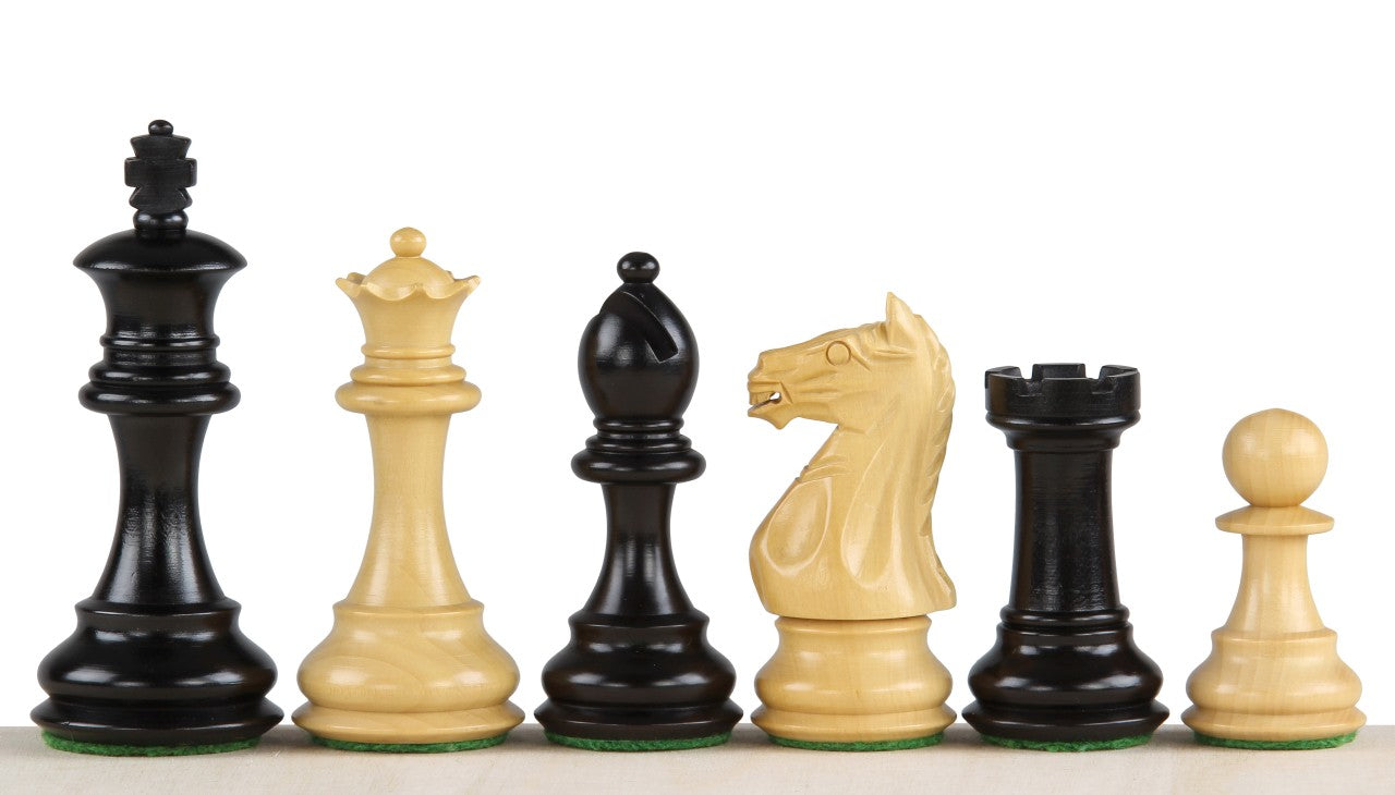 Oxford Ebonised 3,5'' chess pieces - Oxford Ebonised 3,5'' chess pieces