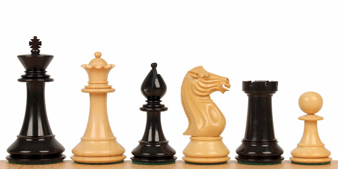PERSHING EBONY 4,25" chess pieces - PERSHING EBONY 4,25" chess pieces