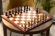 Figury szachowe Queen's Gambit 1957 Bukszpan hebanizowany 3,75 cala