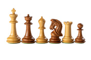 Pièces d'échecs Sultan en bois d'acacia et buis - Taille 3,75''