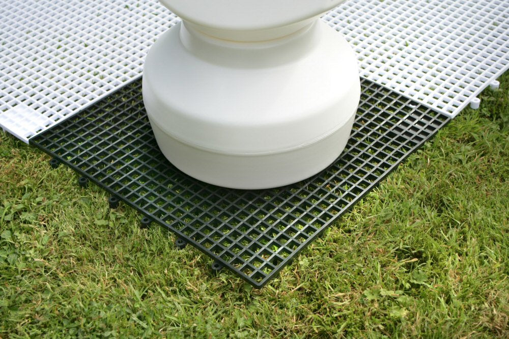 Kunststoff-Schachbrett und Outdoor-/Gartendame (36 cm Feld) - Kunststoff-Schachbrett und Outdoor-/Gartendame (36 cm Feld)