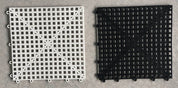 Gummischachbrett für Schach und Dame im Freien/Garten (30 cm Feld)