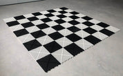 Gummischachbrett für Schach und Dame im Freien/Garten (30 cm Feld)