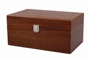 Boîte de rangement Luxe en bois de noyer pour pièces d'échecs de taille 4,00''