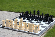 Large chess + checkers outdoor chess set (king 20 cm)