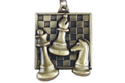 Médaille Echecs carrée de 43x48mm  - Médaille d'or