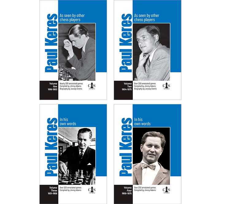 Paul Keres - Volume 1-4 by Jimmy Adams (twarda okładka) - Paul Keres - Volume 1-4 by Jimmy Adams (twarda okładka)