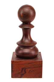 Schachbecher aus Holz - Schwarzer Bauer